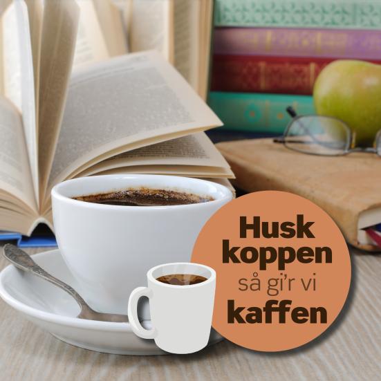 Kaffekop og bøger