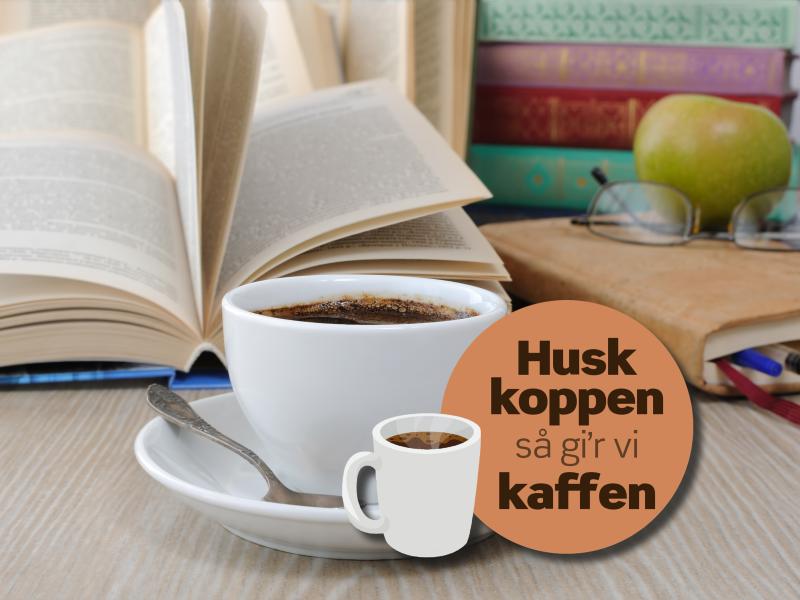 Kaffekop og bøger